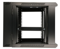 Extralink Szafka wisząca rack 9U 600x600 czarna dwusekcyjna EX.12943 - 489357 - zdjęcie 6